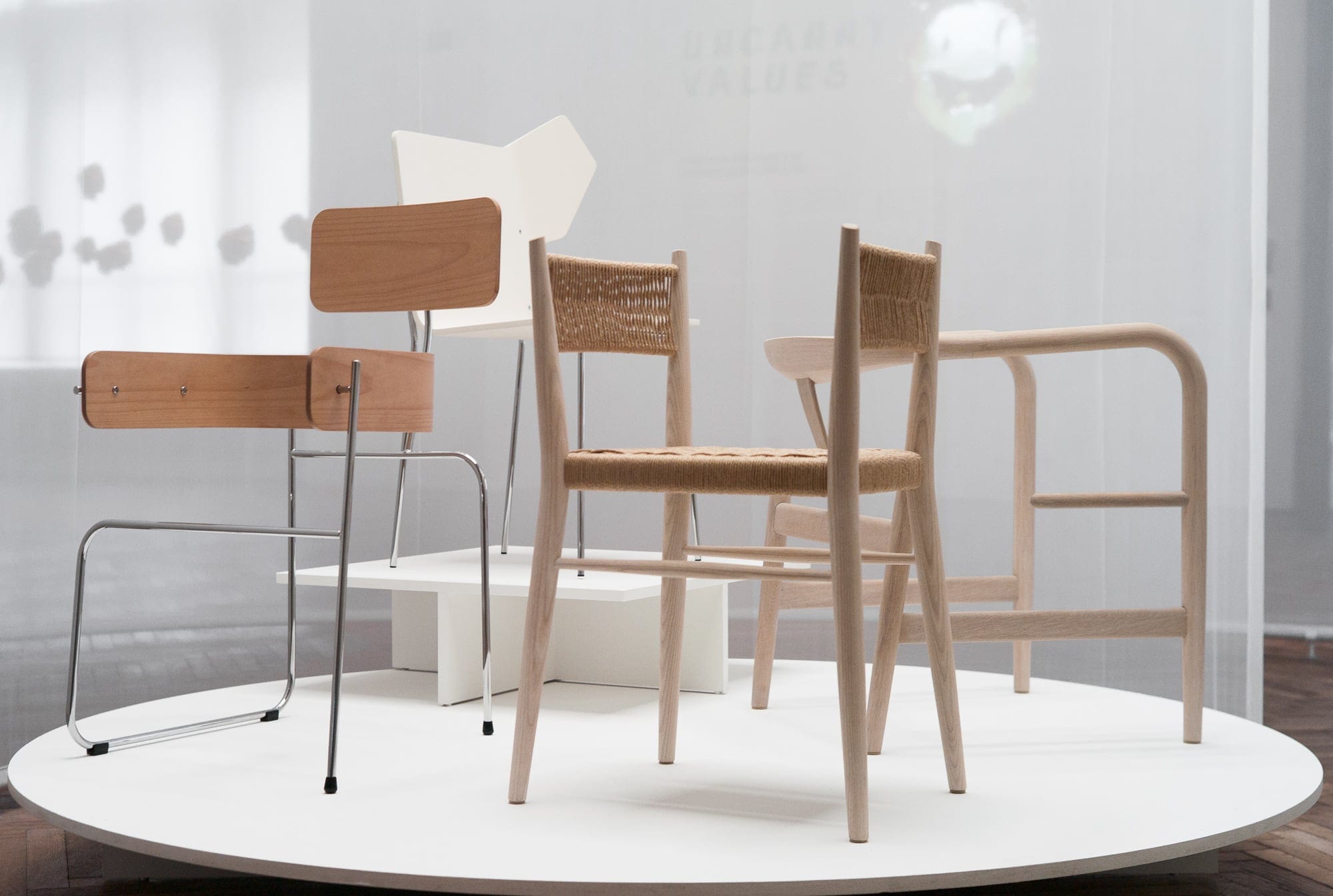 The Chair Project (Four Classics) at Uncanny Values, MAK Vienna